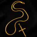 CADENA SNAKE COBRA + DIJE CRUZ LISA